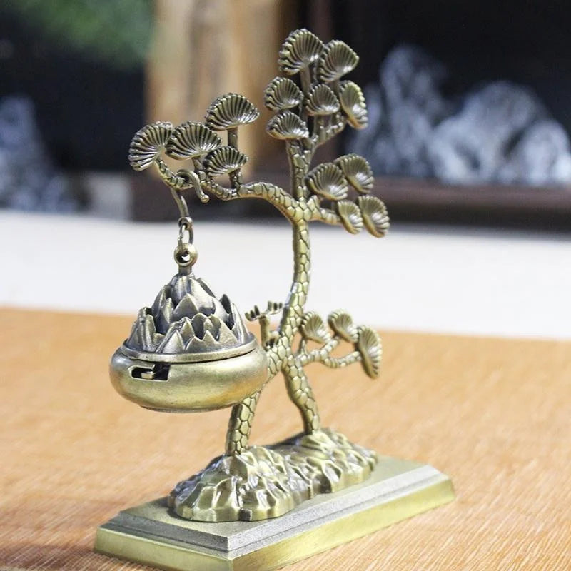 Pine Chinese Style Aromatherapy Ornaments Incense Tea Ceremony Hanging Stove