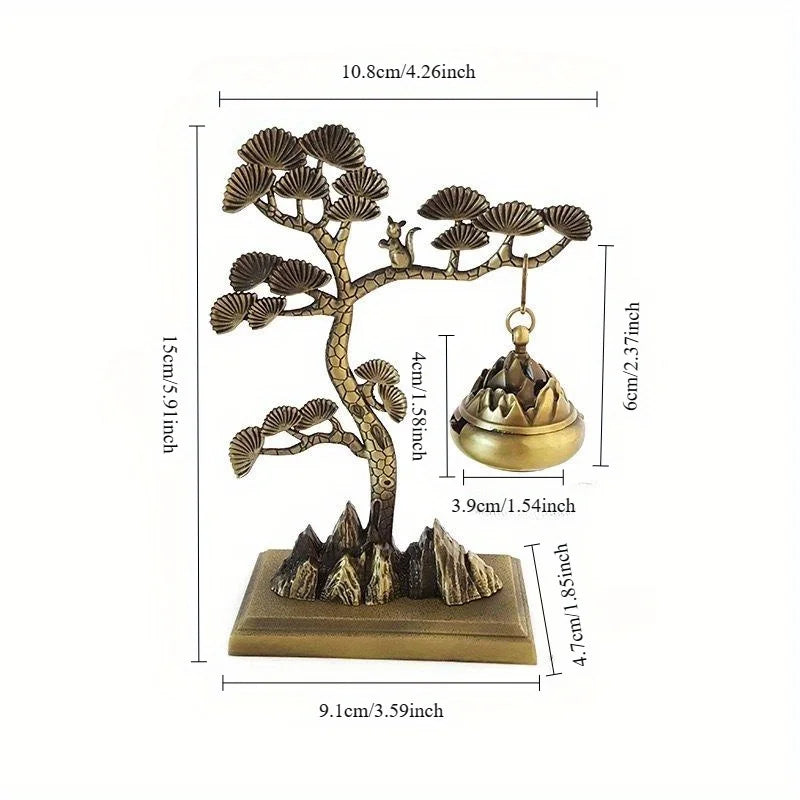 Pine Chinese Style Aromatherapy Ornaments Incense Tea Ceremony Hanging Stove