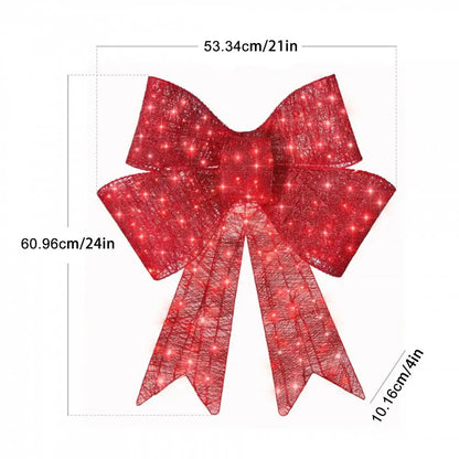 DolphinLuxeHome™ LED Christmas Bow