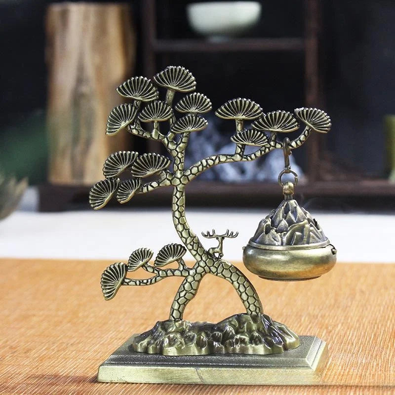 Pine Chinese Style Aromatherapy Ornaments Incense Tea Ceremony Hanging Stove